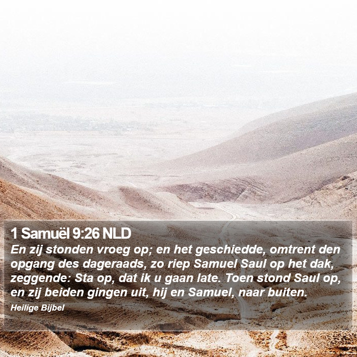 1 Samuël 9:26 NLD Bible Study