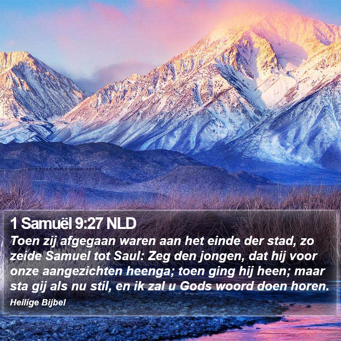 1 Samuël 9:27 NLD Bible Study