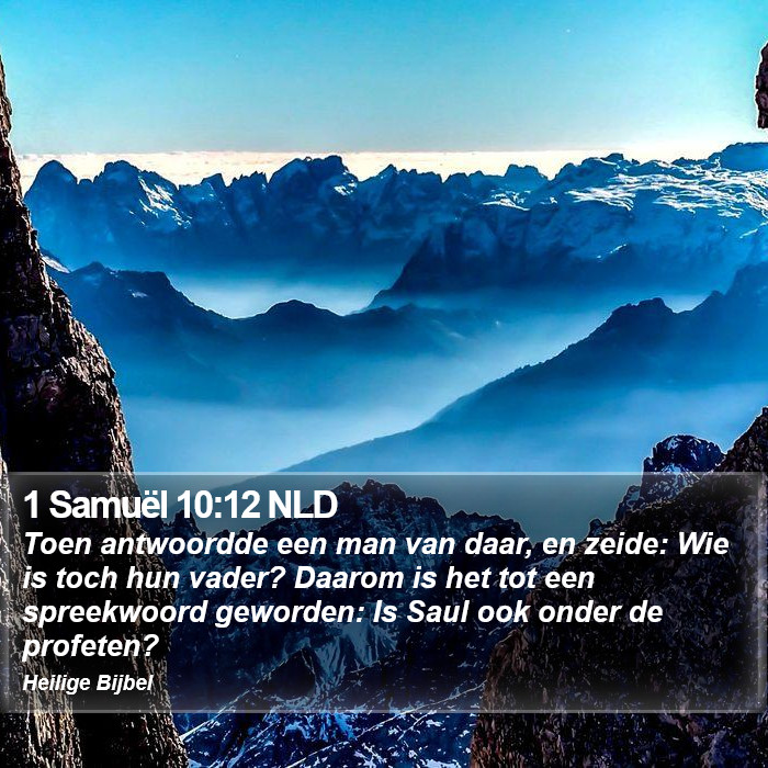 1 Samuël 10:12 NLD Bible Study