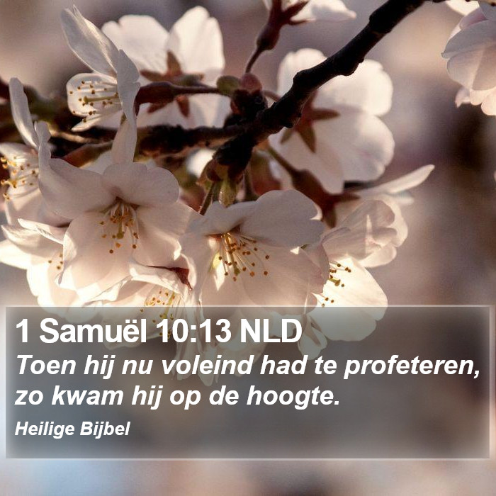 1 Samuël 10:13 NLD Bible Study