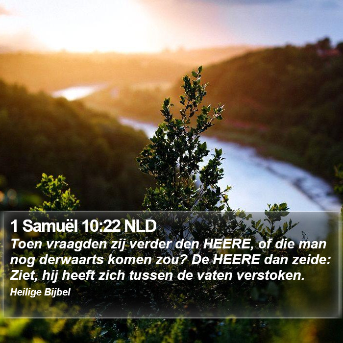 1 Samuël 10:22 NLD Bible Study