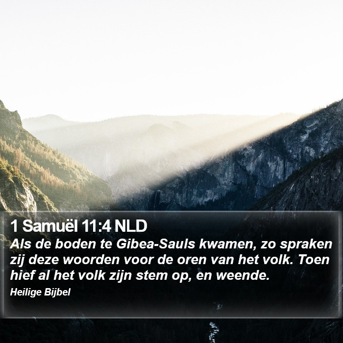 1 Samuël 11:4 NLD Bible Study