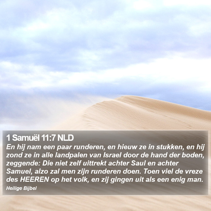 1 Samuël 11:7 NLD Bible Study