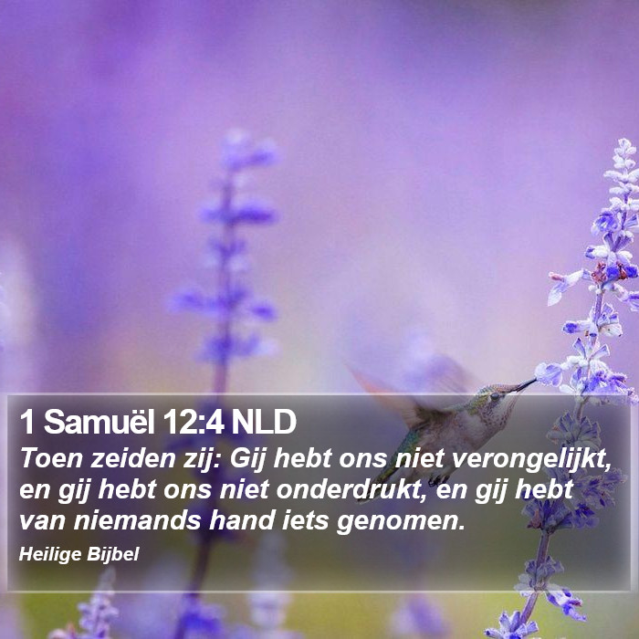 1 Samuël 12:4 NLD Bible Study