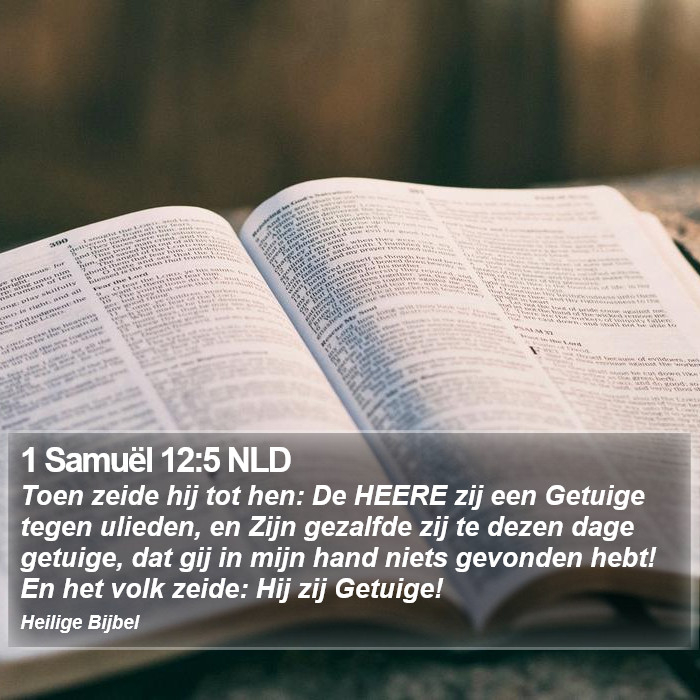 1 Samuël 12:5 NLD Bible Study