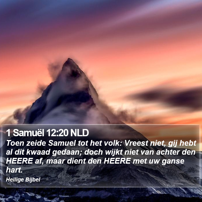 1 Samuël 12:20 NLD Bible Study