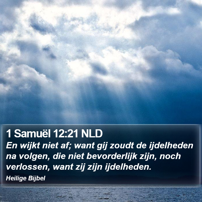 1 Samuël 12:21 NLD Bible Study