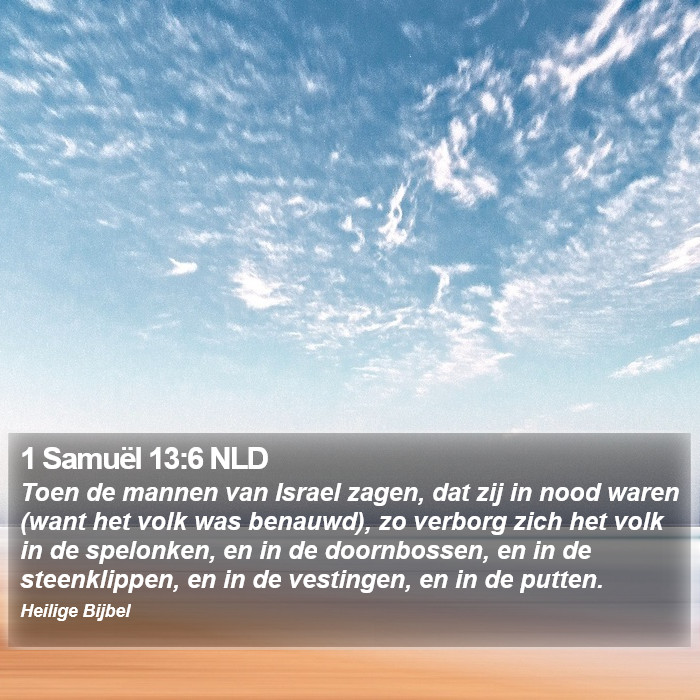 1 Samuël 13:6 NLD Bible Study