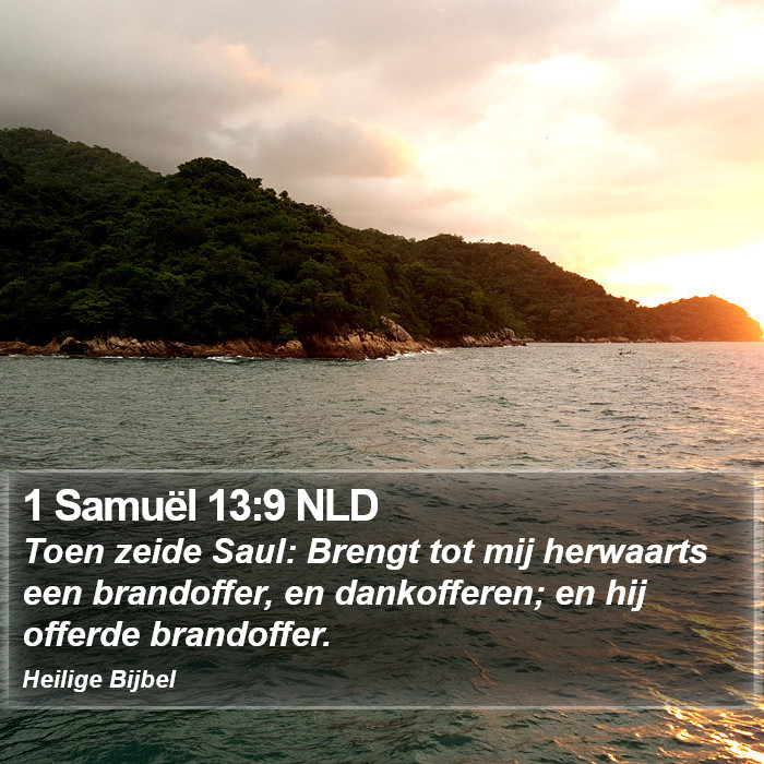 1 Samuël 13:9 NLD Bible Study