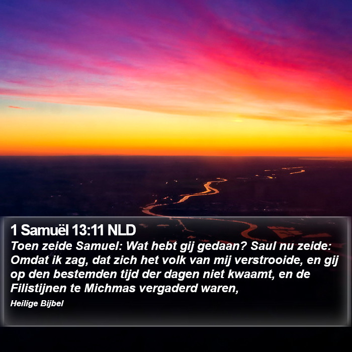 1 Samuël 13:11 NLD Bible Study