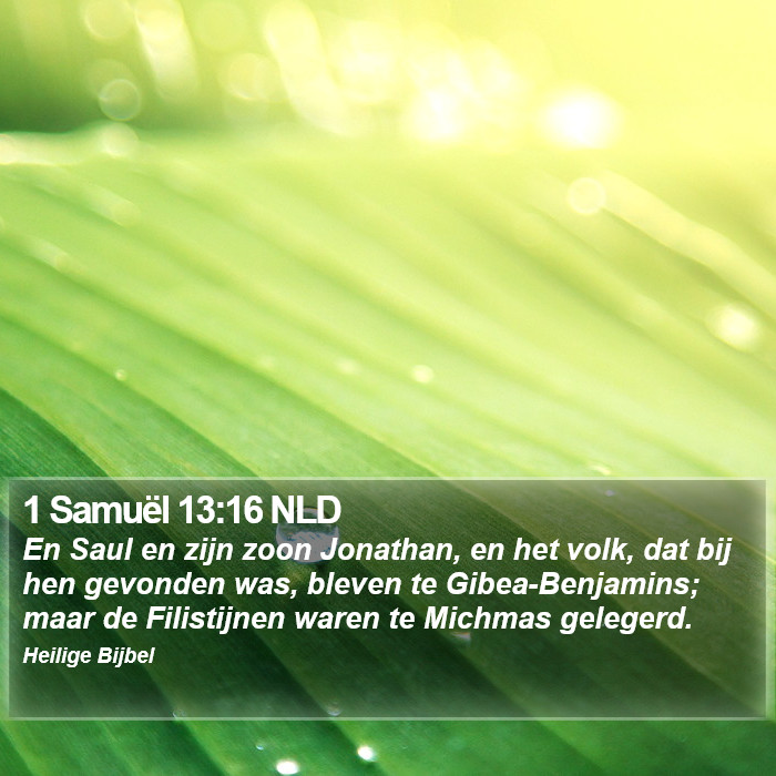 1 Samuël 13:16 NLD Bible Study