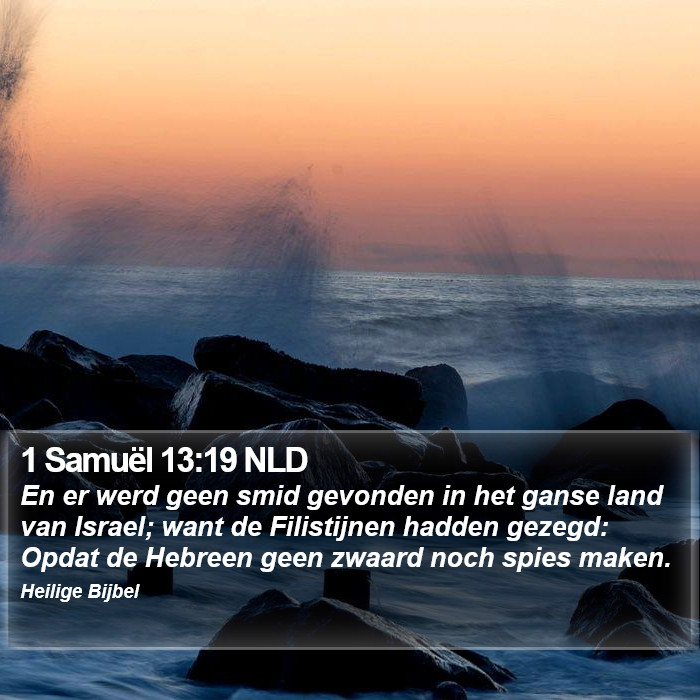 1 Samuël 13:19 NLD Bible Study