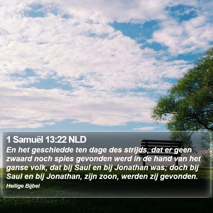 1 Samuël 13:22 NLD Bible Study