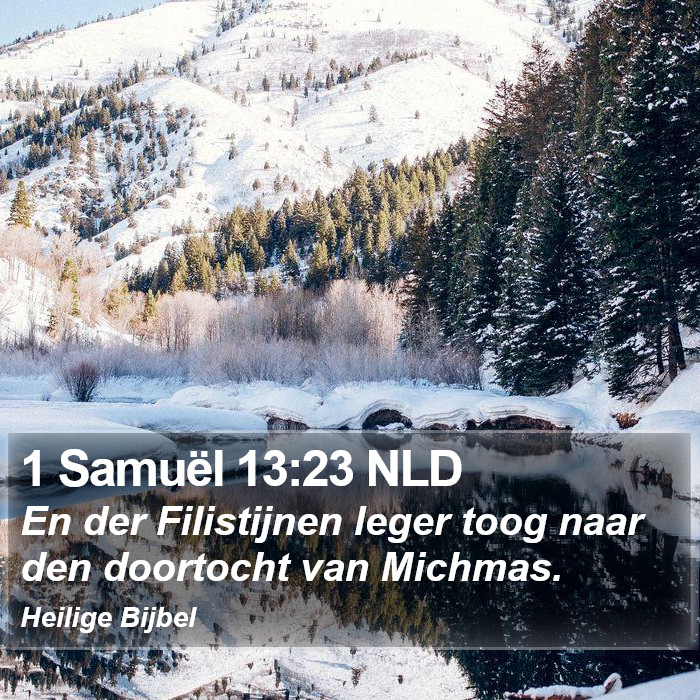 1 Samuël 13:23 NLD Bible Study