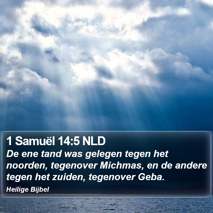 1 Samuël 14:5 NLD Bible Study