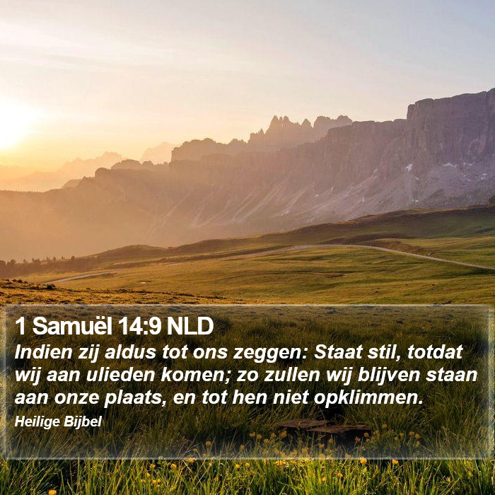 1 Samuël 14:9 NLD Bible Study