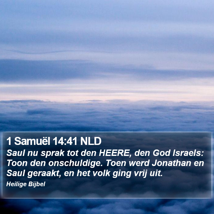 1 Samuël 14:41 NLD Bible Study