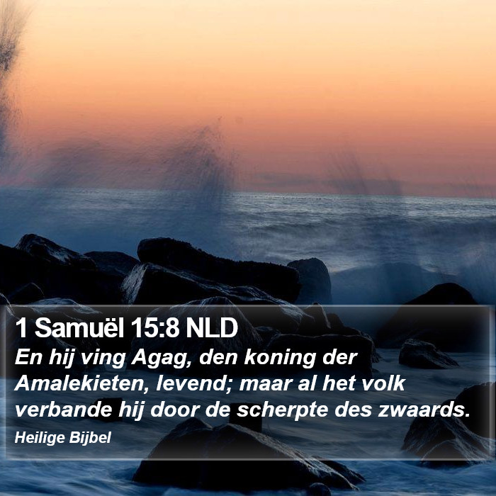 1 Samuël 15:8 NLD Bible Study