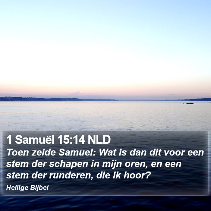 1 Samuël 15:14 NLD Bible Study