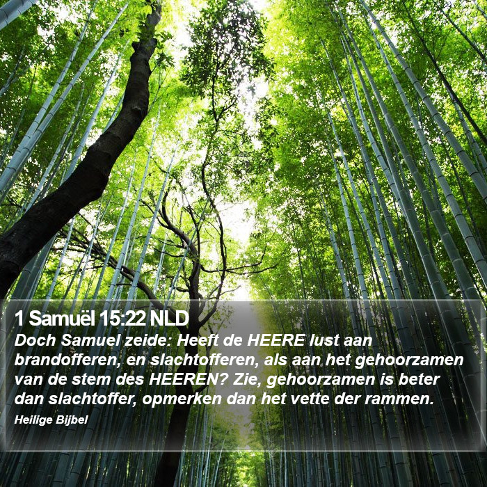 1 Samuël 15:22 NLD Bible Study