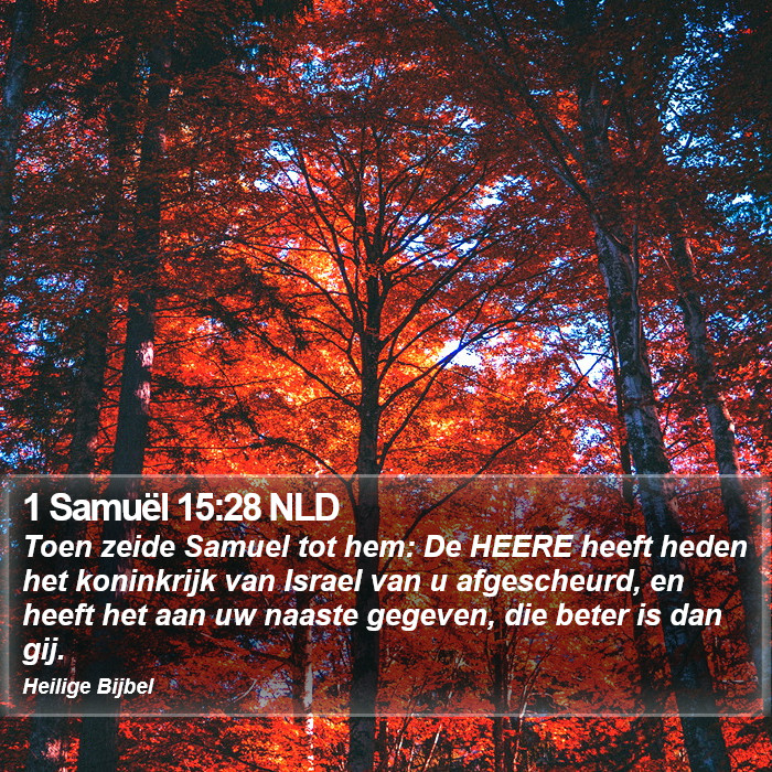 1 Samuël 15:28 NLD Bible Study