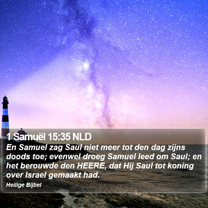 1 Samuël 15:35 NLD Bible Study