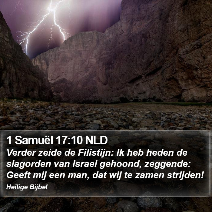 1 Samuël 17:10 NLD Bible Study