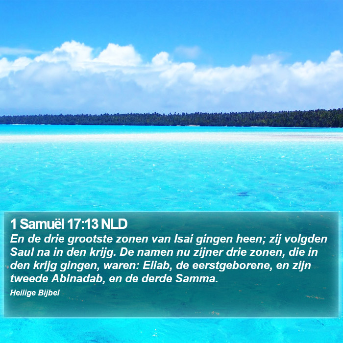 1 Samuël 17:13 NLD Bible Study