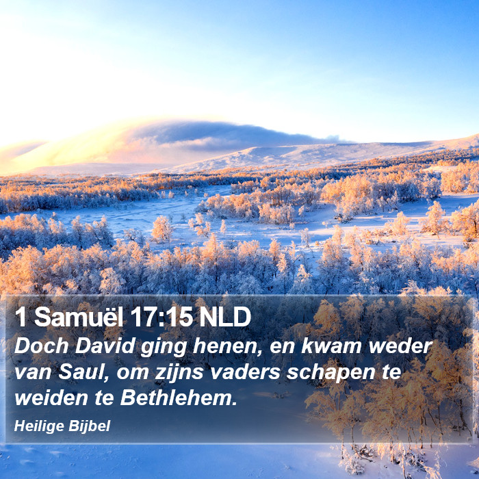 1 Samuël 17:15 NLD Bible Study