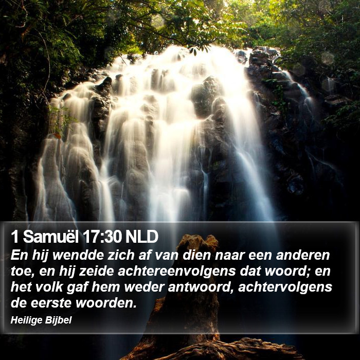 1 Samuël 17:30 NLD Bible Study