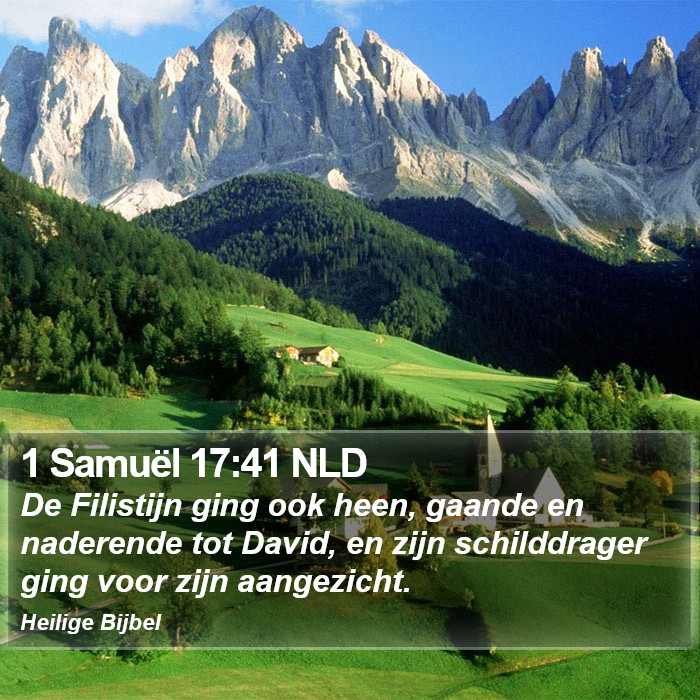 1 Samuël 17:41 NLD Bible Study