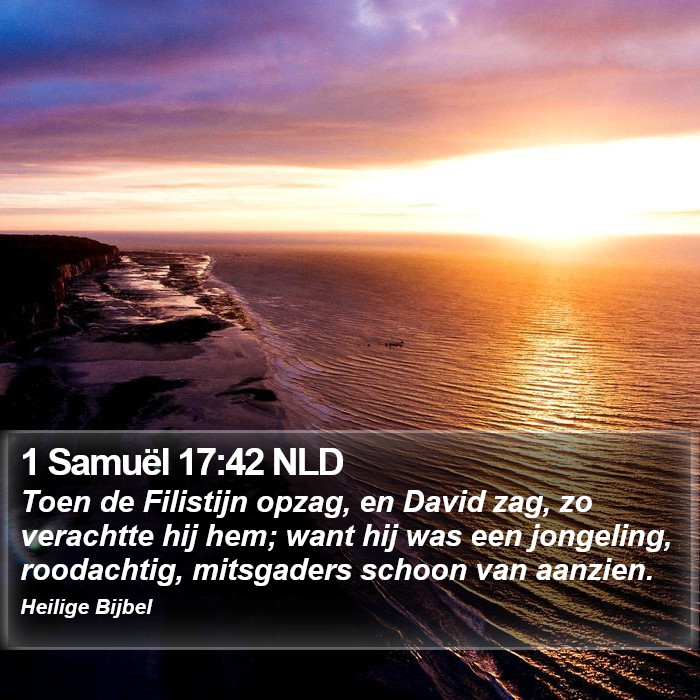 1 Samuël 17:42 NLD Bible Study