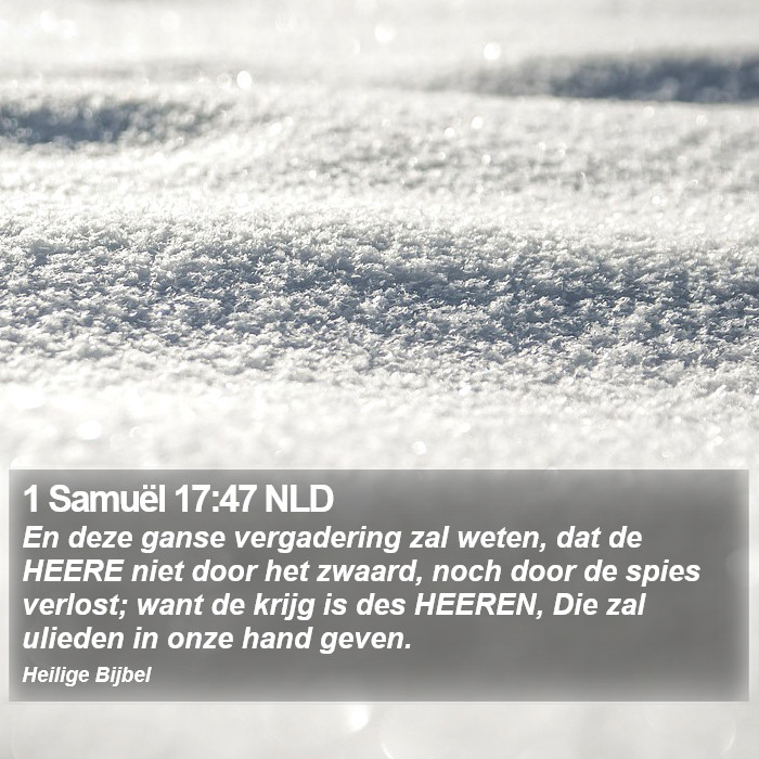 1 Samuël 17:47 NLD Bible Study