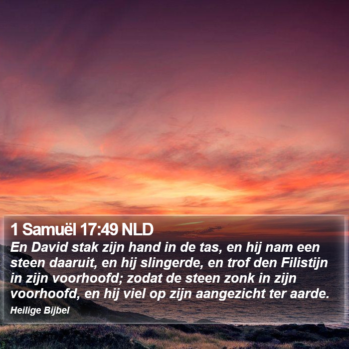 1 Samuël 17:49 NLD Bible Study