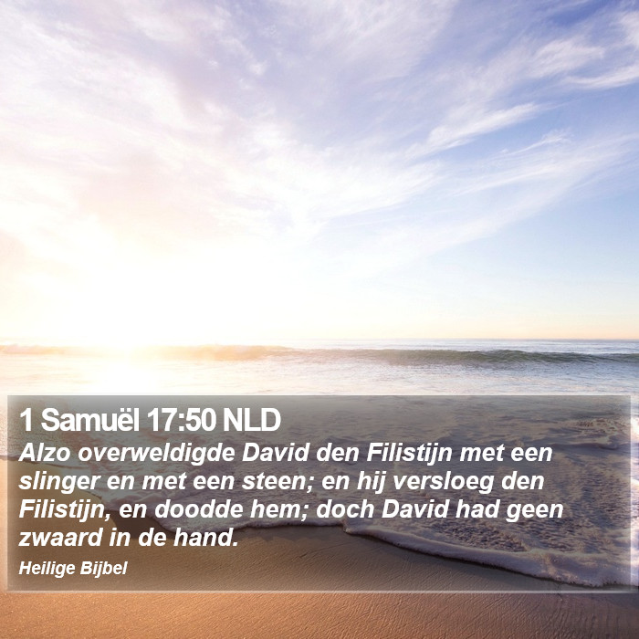 1 Samuël 17:50 NLD Bible Study