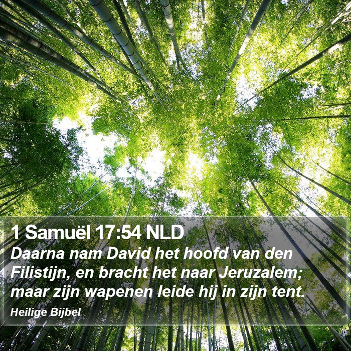 1 Samuël 17:54 NLD Bible Study