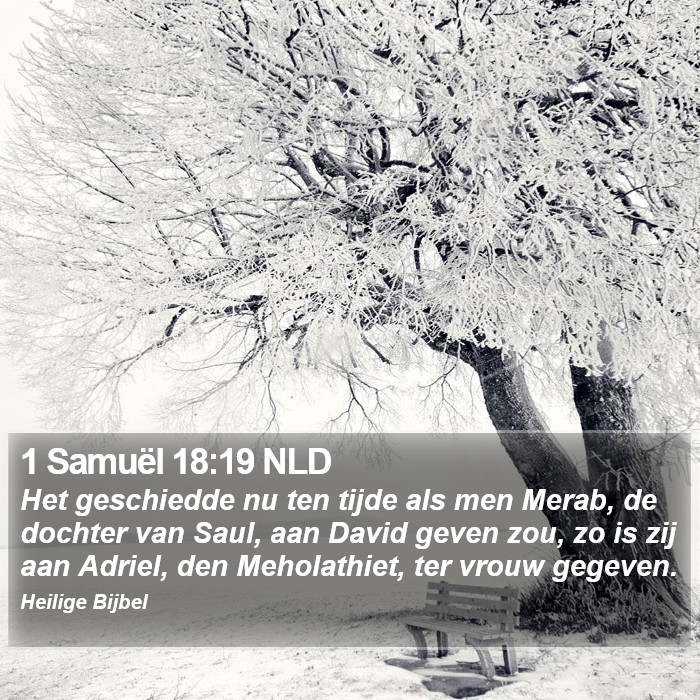 1 Samuël 18:19 NLD Bible Study