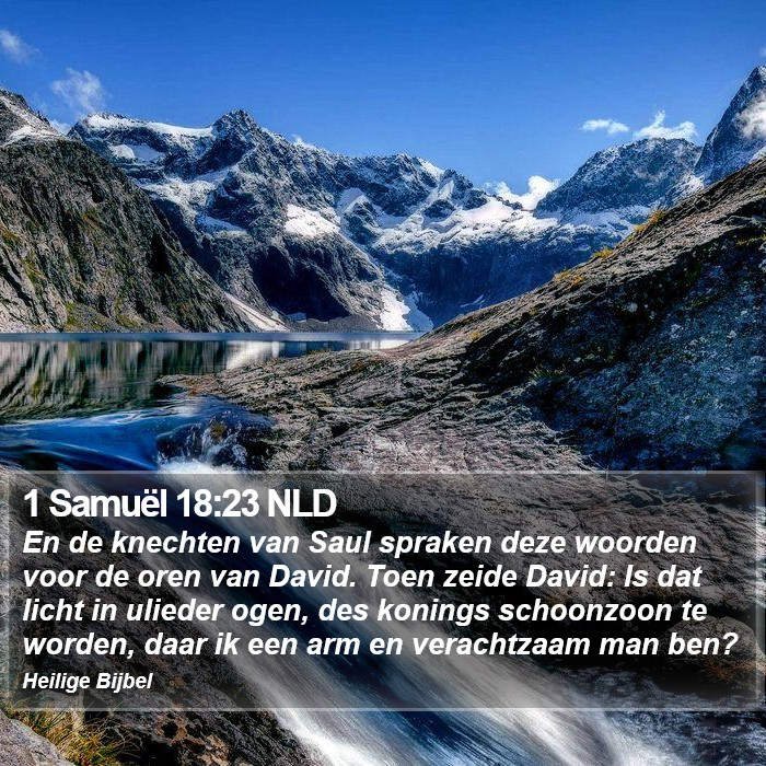 1 Samuël 18:23 NLD Bible Study