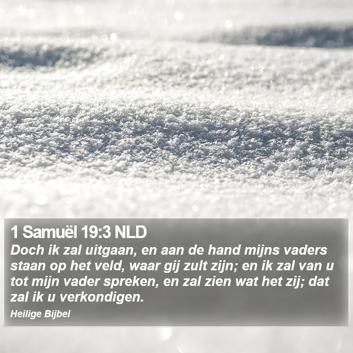 1 Samuël 19:3 NLD Bible Study