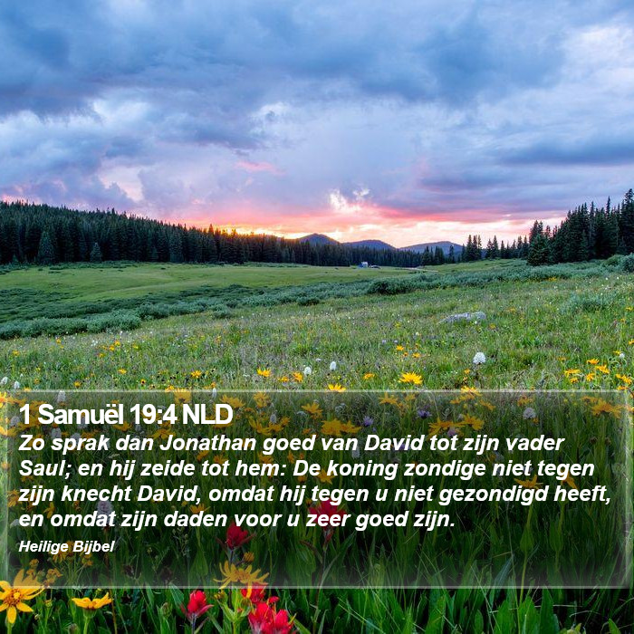 1 Samuël 19:4 NLD Bible Study