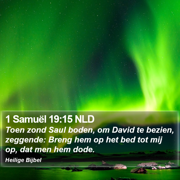 1 Samuël 19:15 NLD Bible Study