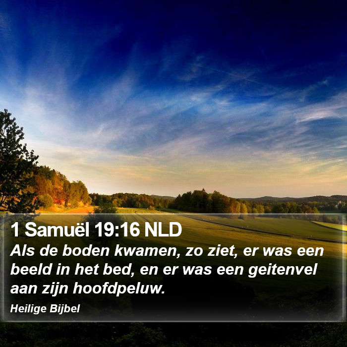 1 Samuël 19:16 NLD Bible Study