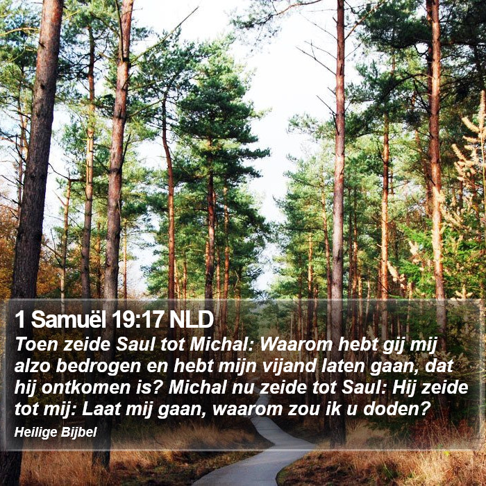 1 Samuël 19:17 NLD Bible Study