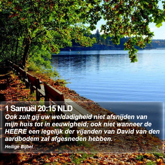 1 Samuël 20:15 NLD Bible Study