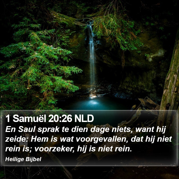 1 Samuël 20:26 NLD Bible Study