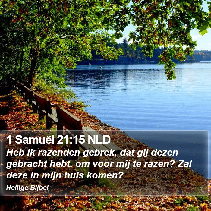 1 Samuël 21:15 NLD Bible Study