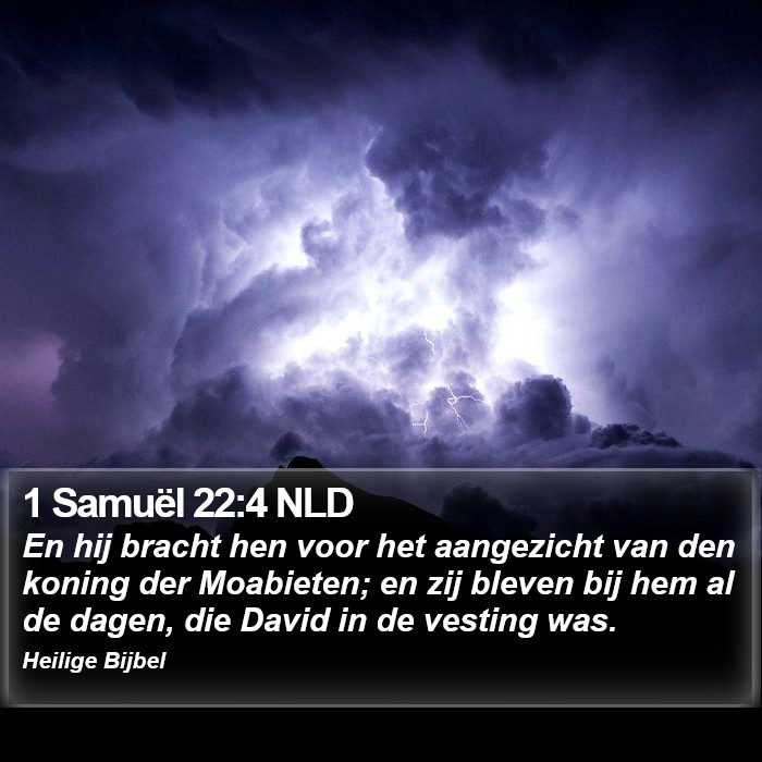 1 Samuël 22:4 NLD Bible Study