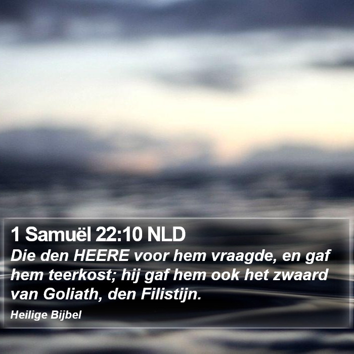 1 Samuël 22:10 NLD Bible Study