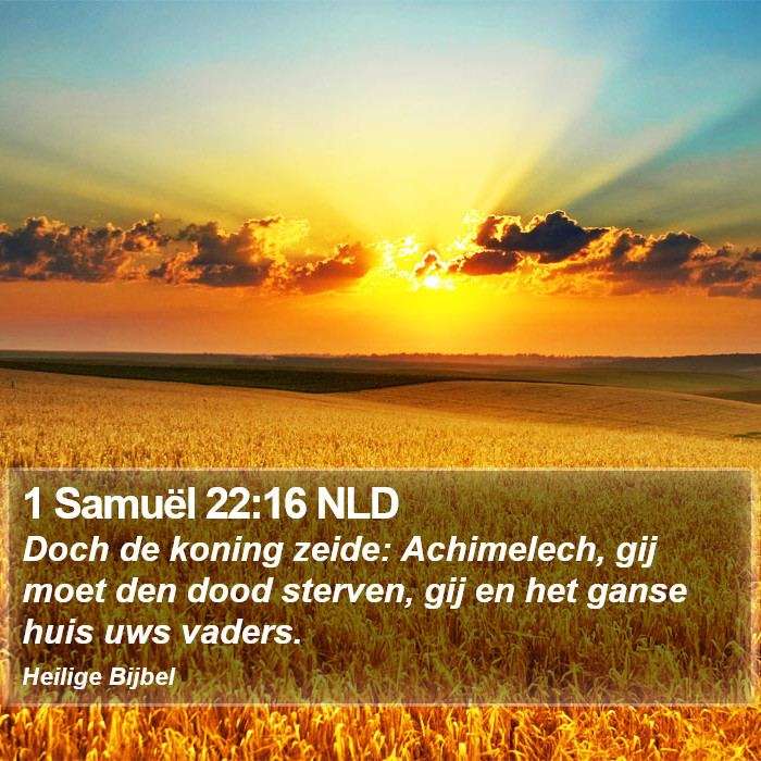 1 Samuël 22:16 NLD Bible Study