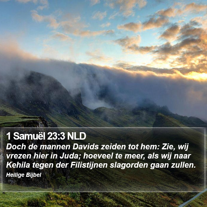 1 Samuël 23:3 NLD Bible Study